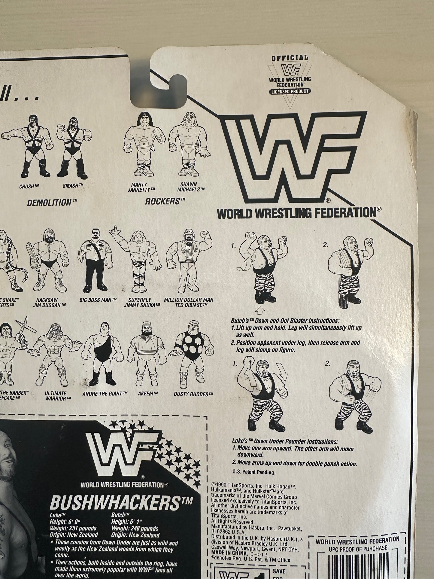 The Bushwhackers Series 2 WWF Hasbro