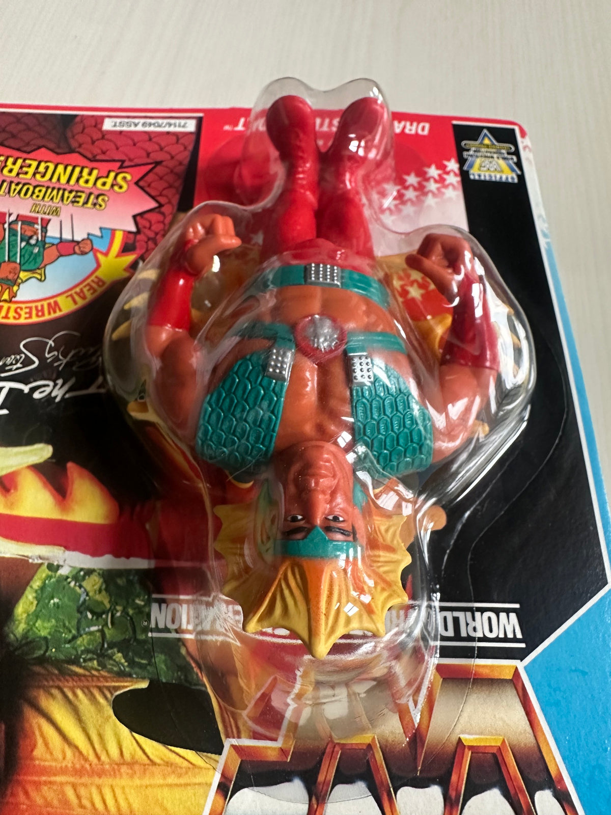 Ricky the Dragon Steamboat Series 4 WWF Hasbro MOC figure
