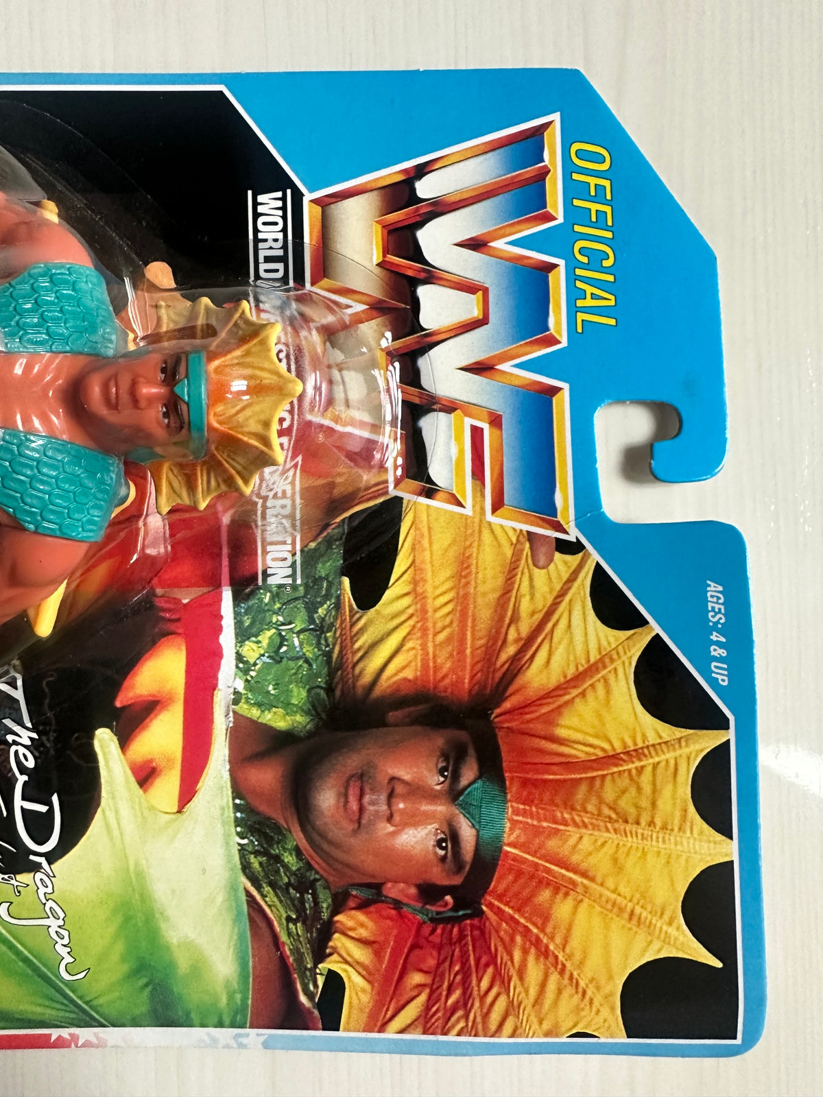 Ricky the Dragon Steamboat Series 4 WWF Hasbro MOC figure