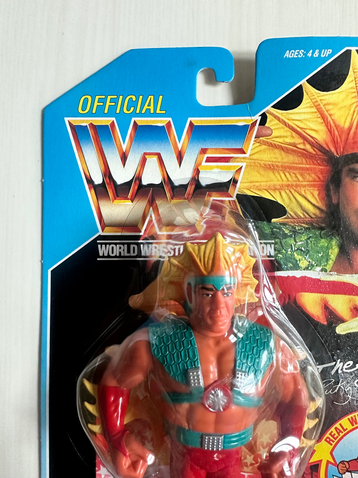 Ricky the Dragon Steamboat Series 4 WWF Hasbro MOC figure