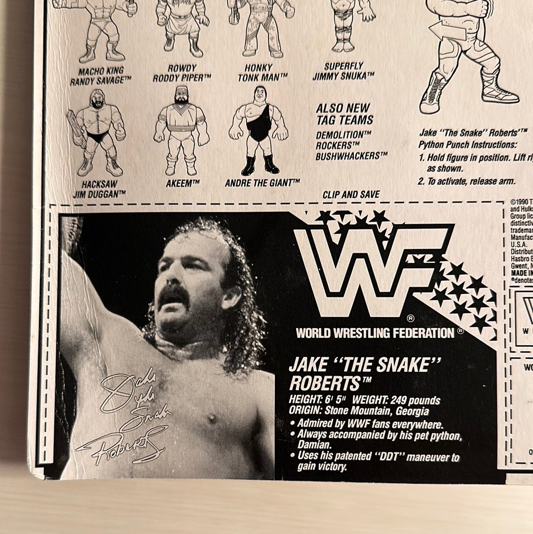 Jake The Snake Roberts Series 1 WWF Hasbro