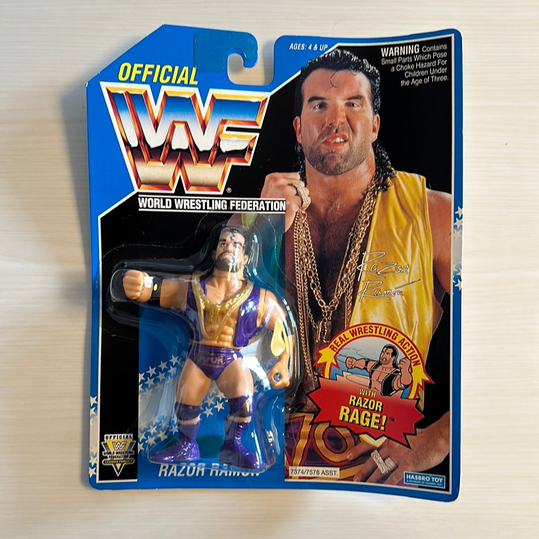 Wwf Machismo Razor Ramon Razor Ramon Series 10 WWF Hasbro Purple – retrofigure