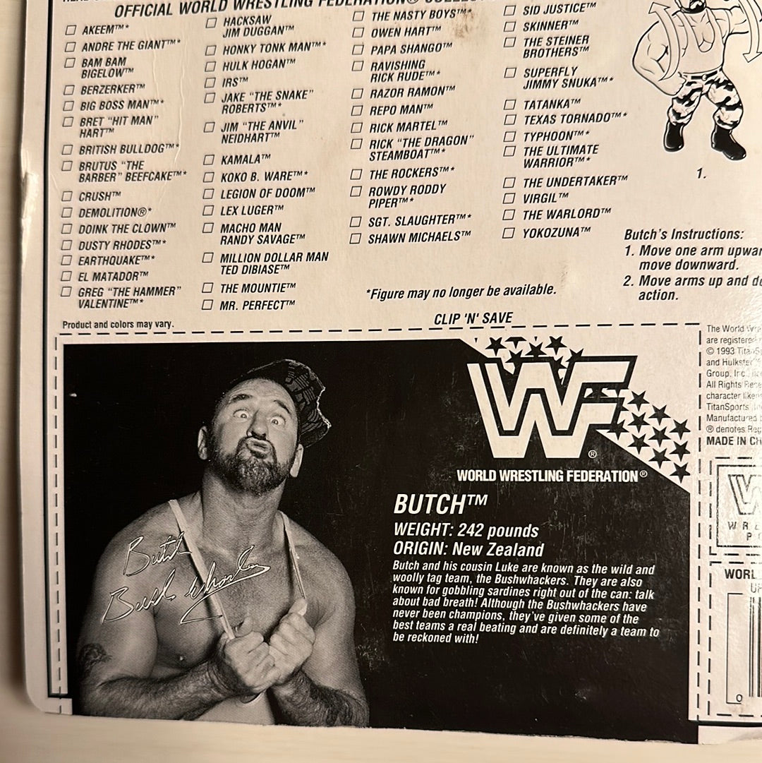 Butch the Bushwhacker Series 10 WWF Hasbro