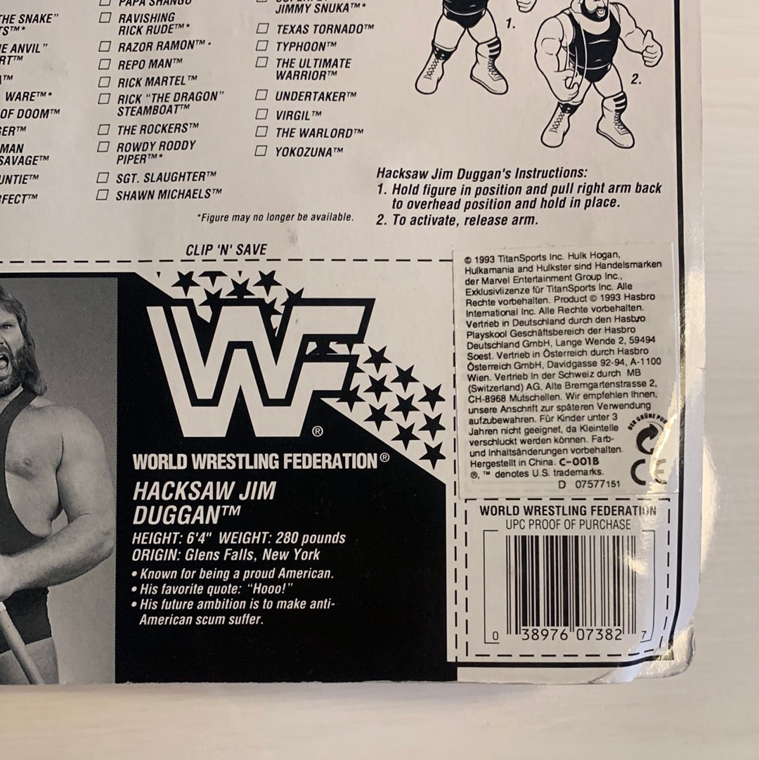 Hacksaw Jim Duggan Series 9 WWF Hasbro