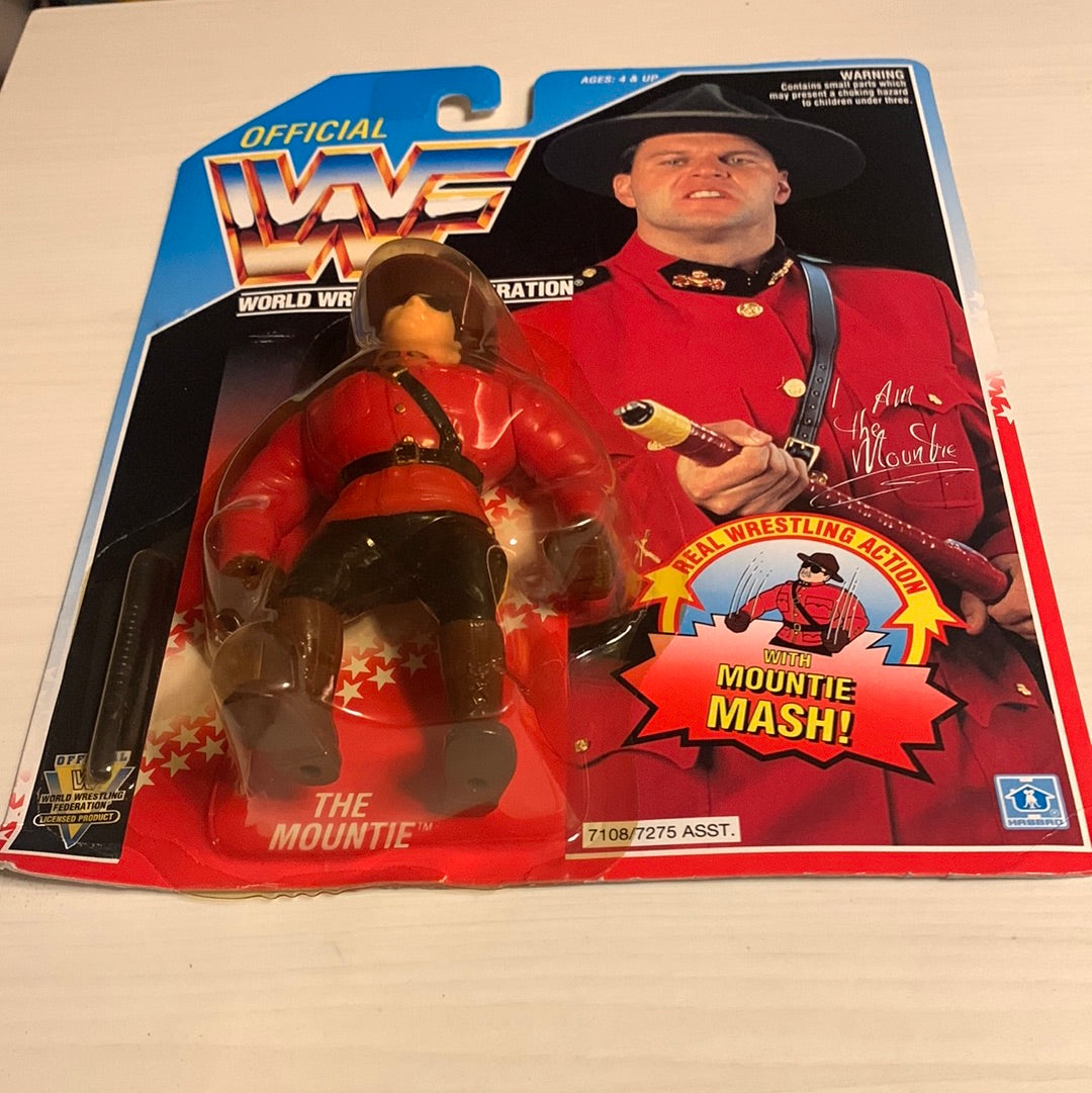 figurine hasbro wwf Jim Neidhart série 5 1993 / carte français figurine hasbro wwf Jim Neidhart série 5 1993 / carte français