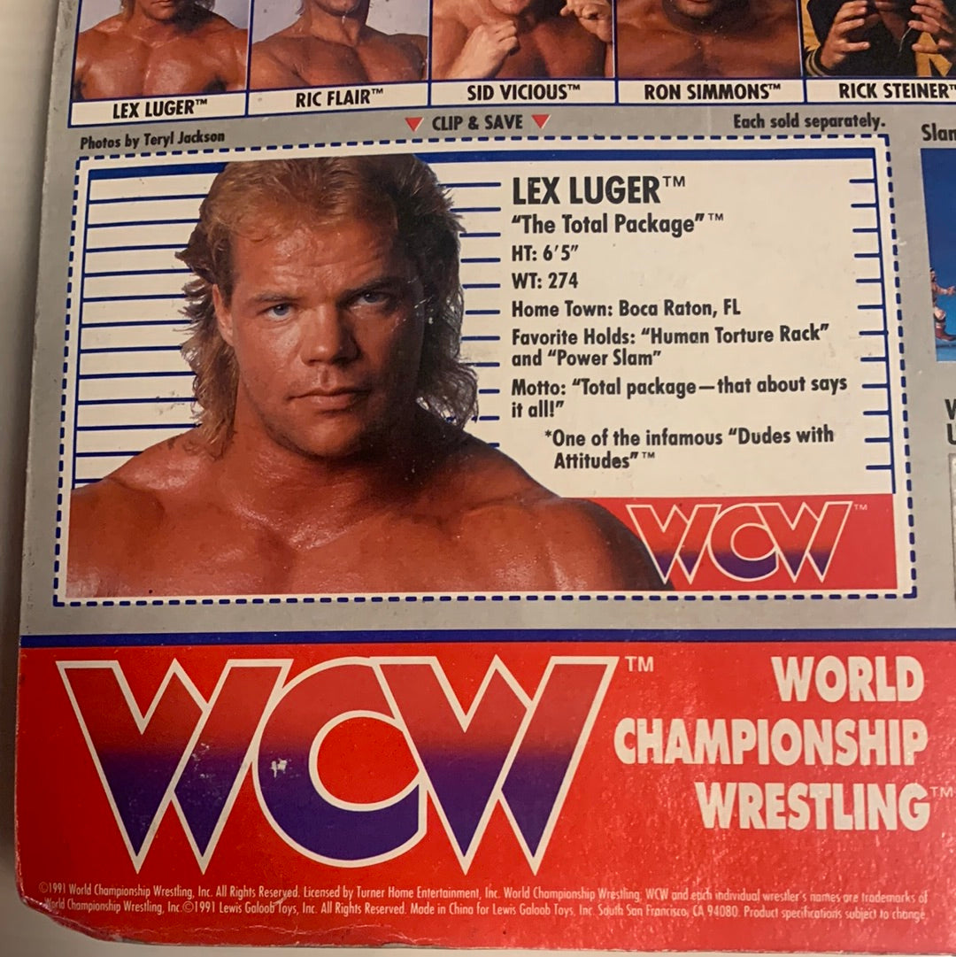 Lex Luger WCW Galoob Green Trunks UK Exclusive
