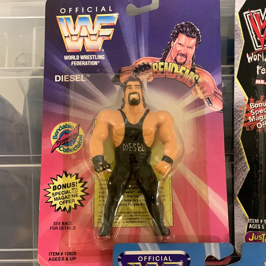 WWF JusToys Bendems 6 figure set