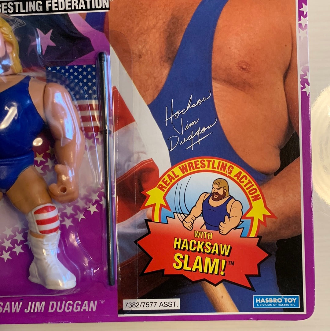 WWF Hasbro Hacksaw Jim Duggan USA Series shops 9