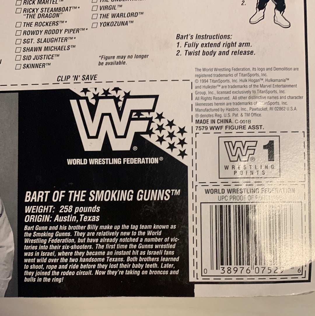 Bart the Smoking Gunn Series 11 WWF Hasbro