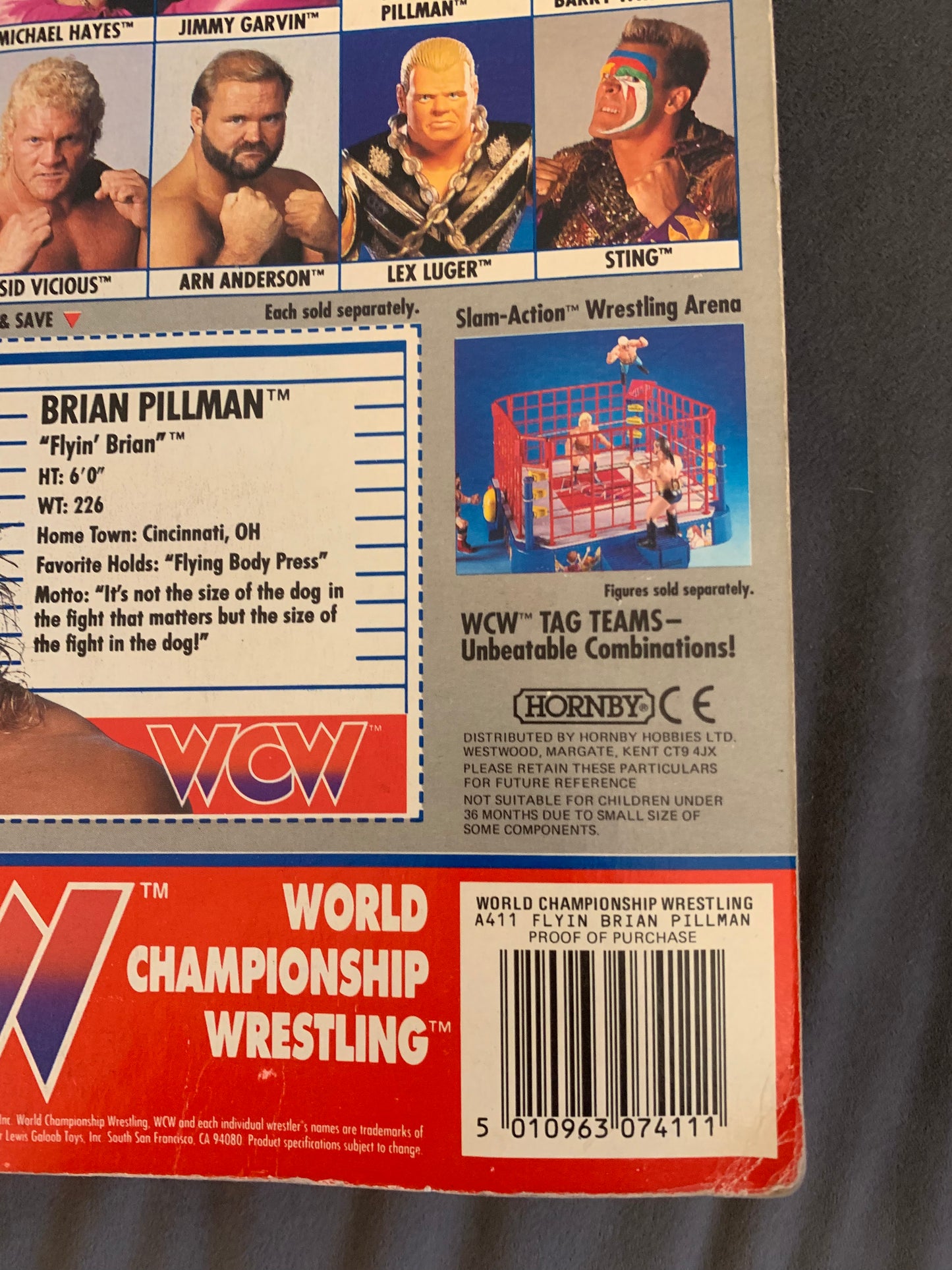 Brian Pillman Blue Trunks WCW Galoob