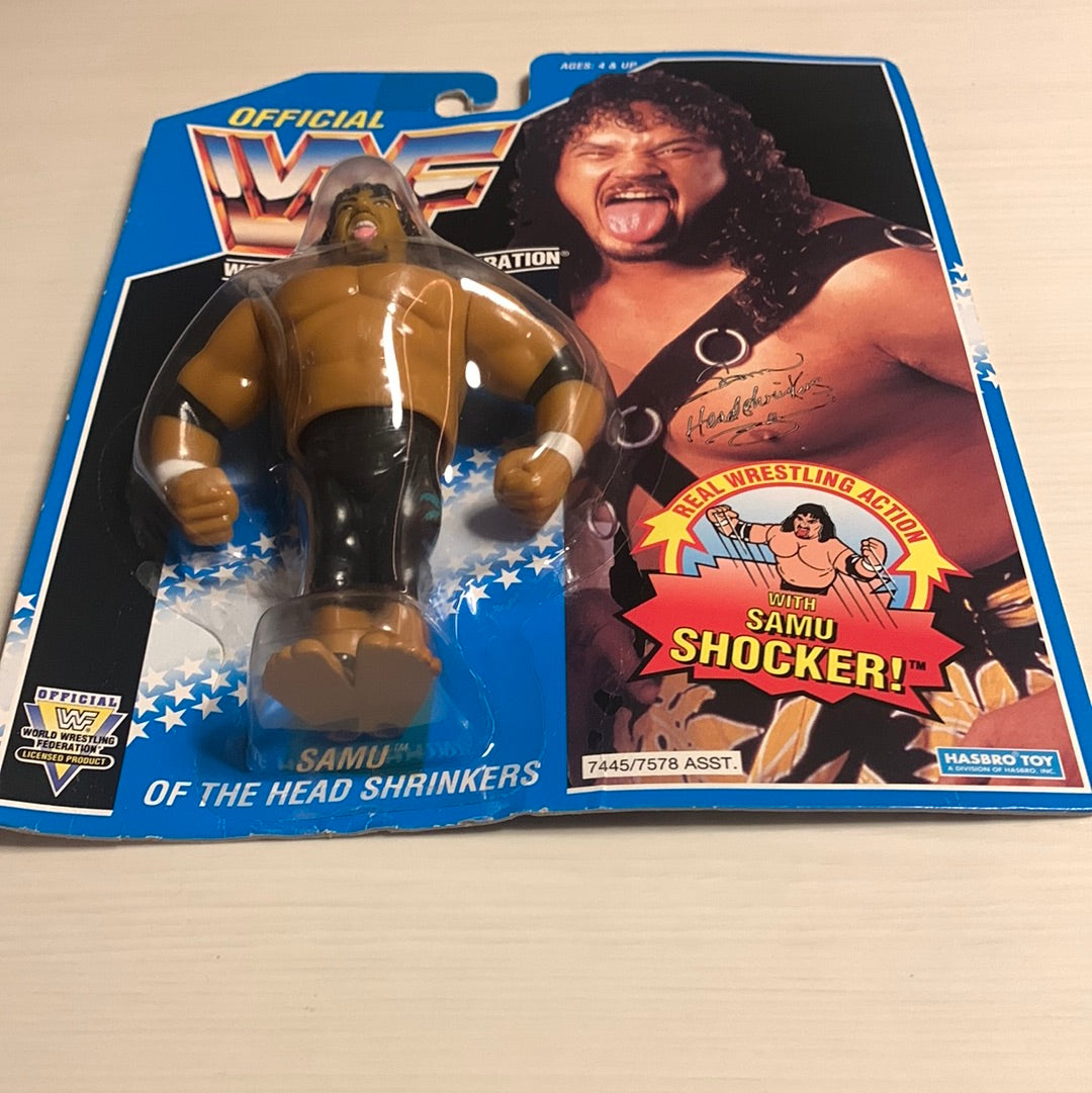 WWF Hasbro Series 10 good The Headshrinkers Samu Fatu Excellent Condition 1994 WWE