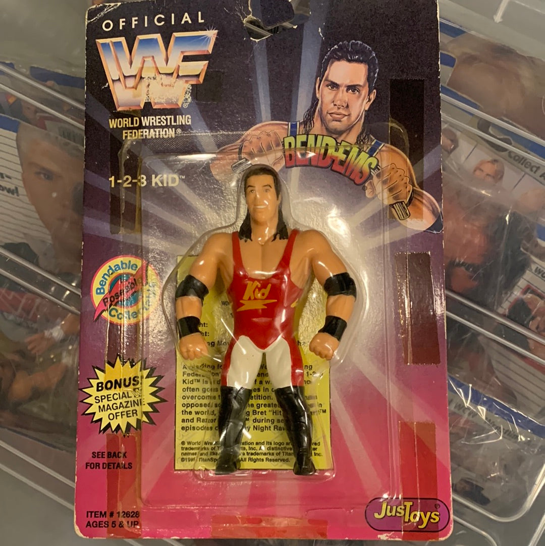 WWF JusToys Bendems 6 figure set