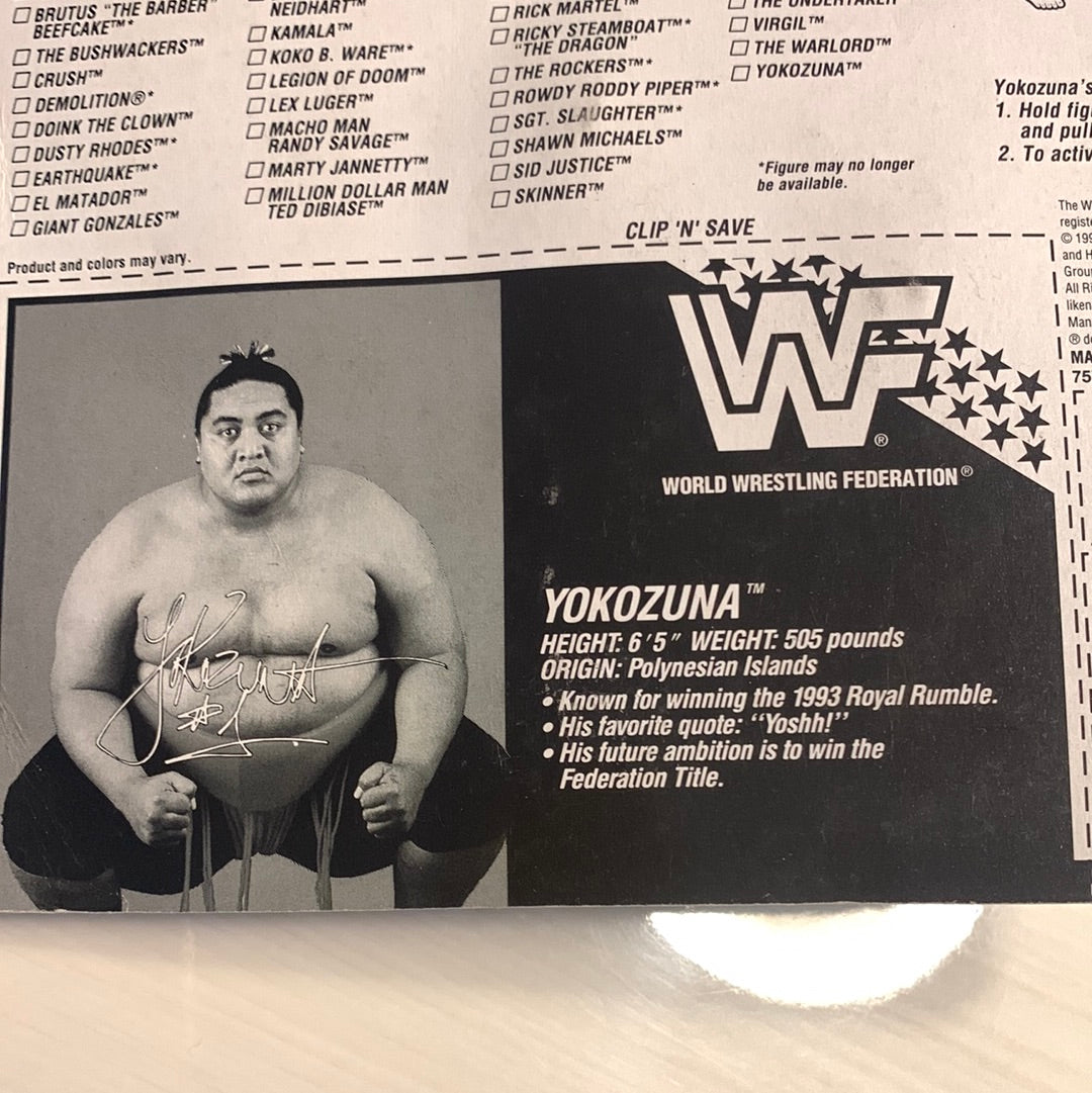 Yokozuna Series 11 WWF Hasbro