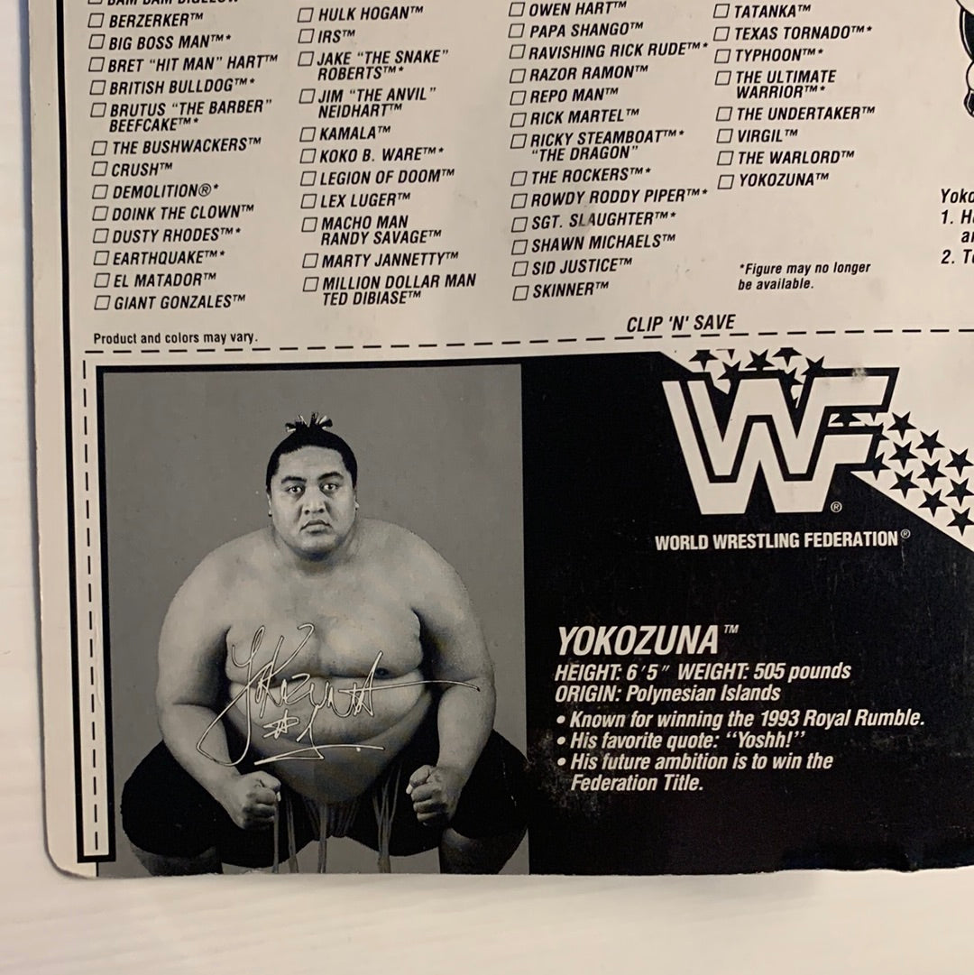 Yokozuna Series 11 WWF Hasbro